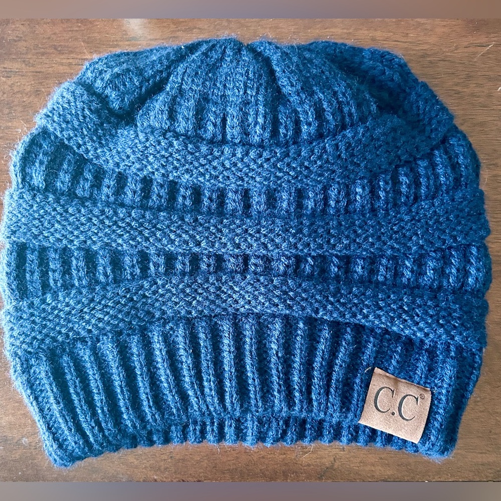 C.C Navy Knit Beanie
